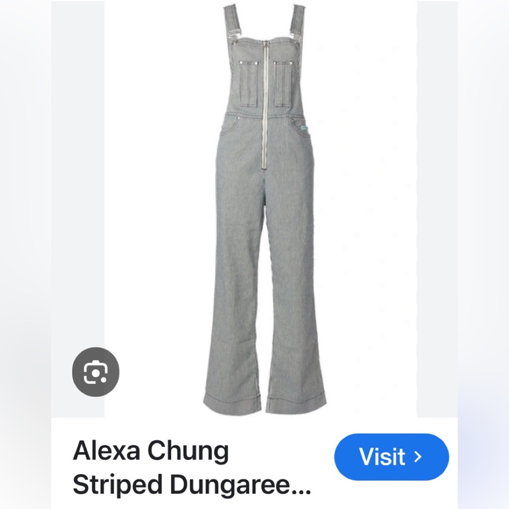 ALEXACHUNG Striped Overalls!!! - Picture 5 of 13